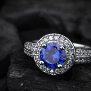 CZ Blue Sapphire Ring