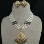 jadau pendant set- meraki indian jewelry