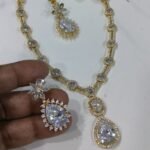 CZ Diamond Necklace Set